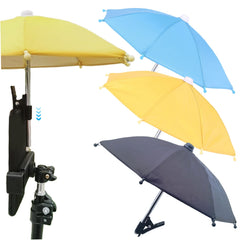 Jeorywoet Phone Umbrella 3Pcs Anti-Glare Phone Sun Shade Clip-on 11in Cellphone Umbrella Outdoor Phone Shade for Living Streaming Phone Accessories Phone Shade